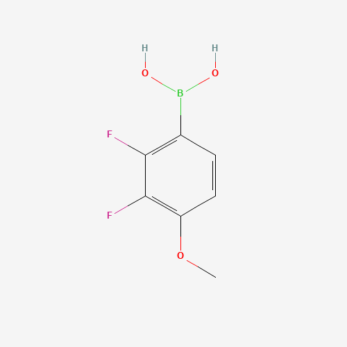 2,3-Difluoro-4-methoxyphenylboronic acid (CAS: 170981-41-6) - Chemical Structure and Molecular Formula 