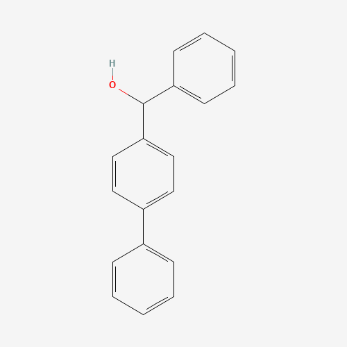 alpha-phenyl[1,1'-biphenyl]-4-methanol (CAS: 7598-80-3) - Chemical Structure and Molecular Formula 
