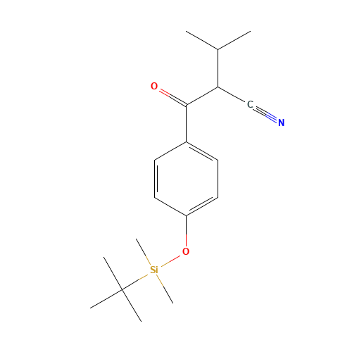 2-(4-(tert-butyldimethylsilyloxy)benzoyl)-3-methylbutanenitrile (CAS: 1184915-27-2) - Related Chemical Product