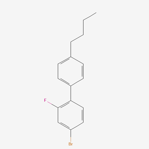 4-BROMO-4'-BUTYL-2-FLUOROBIPHENYL (CAS: 116831-34-6) - Chemical Structure and Molecular Formula 