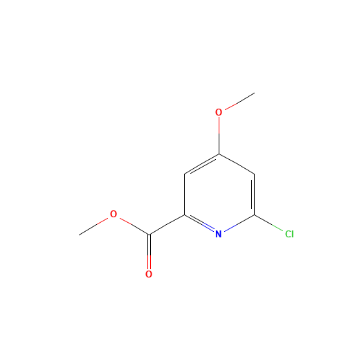 methyl 6-chloro-4-methoxypicolinate (CAS: 204378-41-6) - Chemical Structure and Molecular Formula 