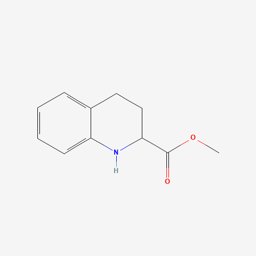 1,2,3,4-TETRAHYDRO-QUINOLINE-2-CARBOXYLIC ACID METHYL ESTER (CAS: 40971-35-5) - Chemical Structure and Molecular Formula 