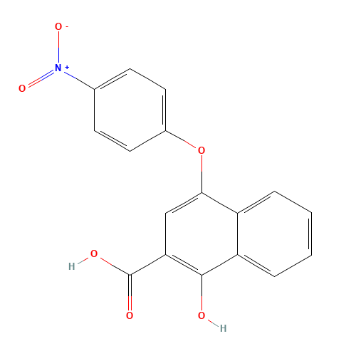 1-Hydroxy-4-(4-nitrophenoxy)-2-naphthoic acid (CAS: 21894-06-4) - Related Chemical Product