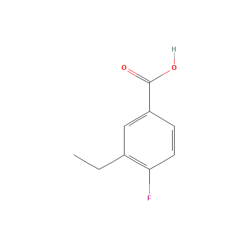 3-ethyl-4-fluorobenzoic acid (CAS: 847862-92-4) - Chemical Structure and Molecular Formula 