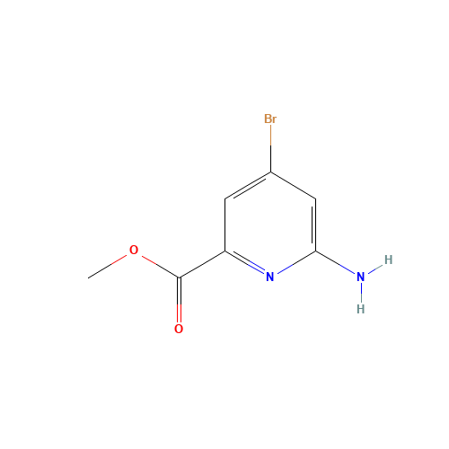 2-AMINO-4-BROMO-6-CARBOXYPYRIDINE METHYL ESTER (CAS: 885326-88-5) - Chemical Structure and Molecular Formula 