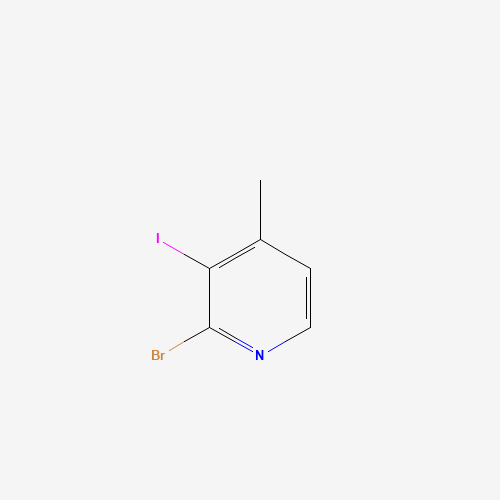 2-BROMO-3-IODO-4-PICOLINE (CAS: 88494-42-2) - Chemical Structure and Molecular Formula 