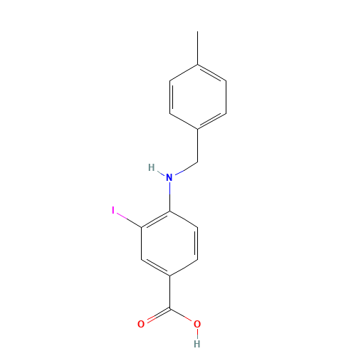 3-iodo-4-(4-methylbenzylamino)benzoic acid (CAS: 1131614-91-9) - Related Chemical Product