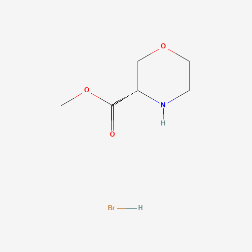 (S)-methyl morpholine-3-carboxylate-HCl (CAS: 1041173-28-7) - Chemical Structure and Molecular Formula 