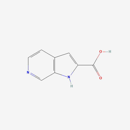 1H-PYRROLO[2,3-C]PYRIDINE-2-CARBOXYLIC ACID (CAS: 24334-20-1) - Chemical Structure and Molecular Formula 