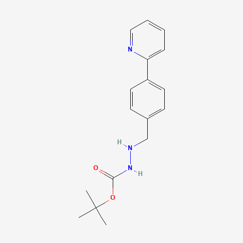 tert-Butyl 2-(4-(pyridin-2-yl)benzyl)hydrazinecarboxylate (CAS: 198904-85-7) - Chemical Structure and Molecular Formula 