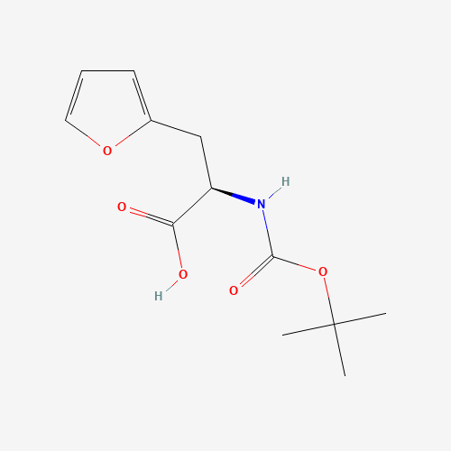 BOC-D-2-FURYLALANINE DCHA SALT (CAS: 261380-18-1) - Chemical Structure and Molecular Formula 