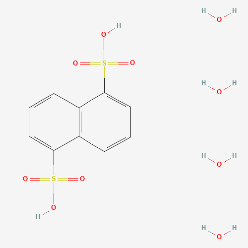 1,5-Naphthalenedisulfonic acid tetrahydrate chemical structure 1,5-Naphthalenedisulfonic acid tetrahydrate (CAS: 211366-30-2) - Chemical Structure and Molecular Formula