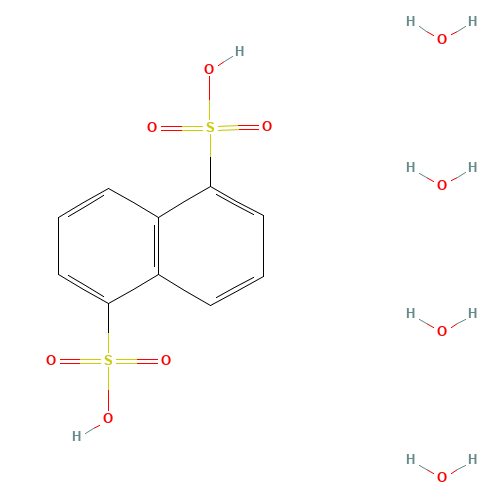 1,5-Naphthalenedisulfonic acid tetrahydrate (CAS: 211366-30-2) - Chemical Structure and Molecular Formula 