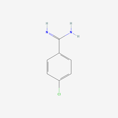 4-CHLORO-BENZAMIDINE (CAS: 19563-04-3) - Chemical Structure and Molecular Formula 
