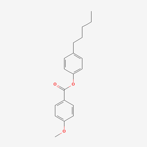 4-AMYLPHENYL 4'-METHOYXBENZOATE (CAS: 38444-13-2) - Chemical Structure and Molecular Formula 