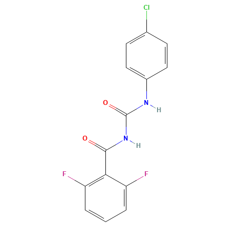 Diflubenzuron (CAS: 35367-38-5) - Chemical Structure and Molecular Formula 