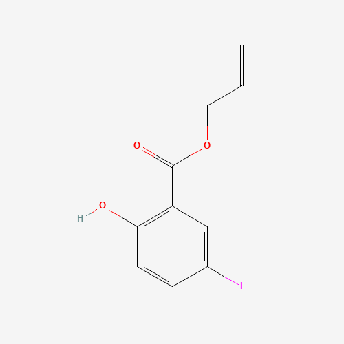 allyl 2-hydroxy-5-iodobenzoate (CAS: 15125-85-6) - Chemical Structure and Molecular Formula 