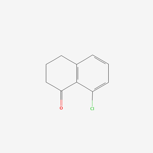 8-CHLORO-3,4-DIHYDRO-2H-NAPHTHALEN-1-ONE (CAS: 68449-32-1) - Chemical Structure and Molecular Formula 