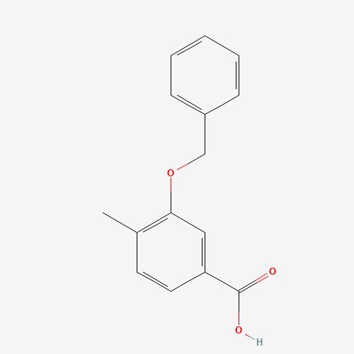 3-Benzyloxy-4-Methylbenzoic Acid (CAS: 165662-68-0) - Chemical Structure and Molecular Formula 