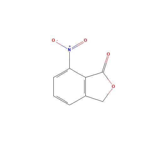 7-NITROISOBENZOFURAN-1(3H)-ONE (CAS: 42760-46-3) - Chemical Structure and Molecular Formula 