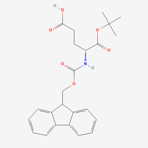 FMOC-D-GLU-OTBU (CAS: 109745-15-5) - Chemical Structure and Molecular Formula 