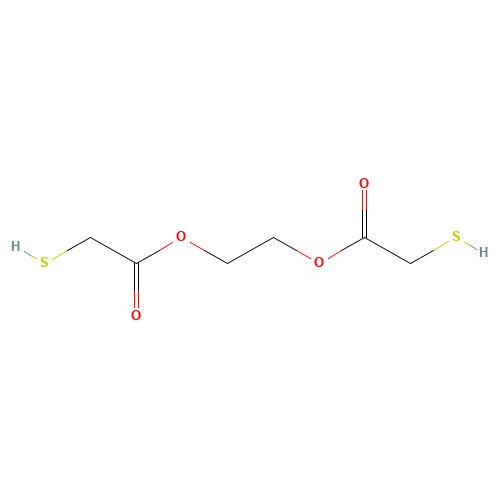 Glycol dimercaptoacetate (CAS: 123-81-9) - Chemical Structure and Molecular Formula 