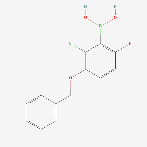 3-(Benzyloxy)-2-chloro-6-fluorophenylboronic acid (CAS: 957062-67-8) - Chemical Structure and Molecular Formula 
