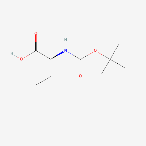 BOC-NVA-OH (CAS: 53308-95-5) - Chemical Structure and Molecular Formula 