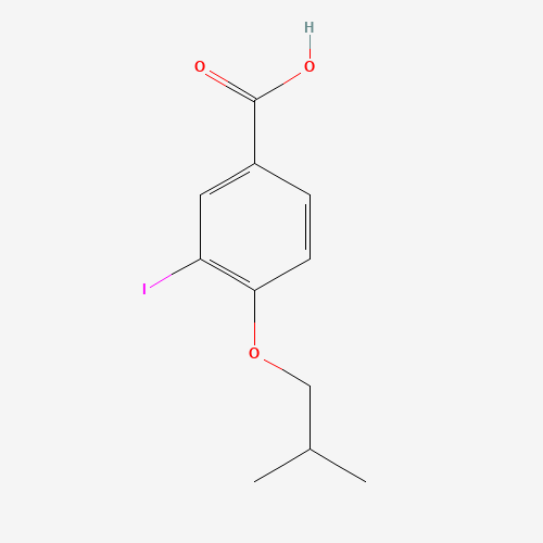 3-iodo-4-isobutoxybenzoic acid (CAS: 1131614-19-1) - Chemical Structure and Molecular Formula 