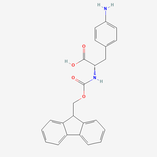 Fmoc-4-Amino-L-phenylalanine (CAS: 95753-56-3) - Chemical Structure and Molecular Formula 