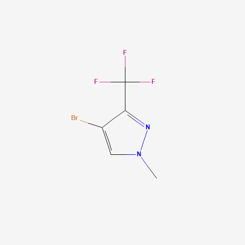 4-BROMO-1-METHYL-3-(TRIFLUOROMETHYL)-1H-PYRAZOLE (CAS: 497832-99-2) - Chemical Structure and Molecular Formula 