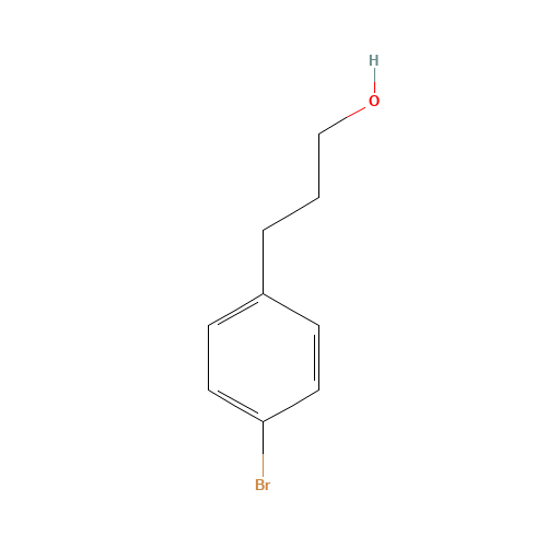 3-(4-BROMO-PHENYL)-PROPAN-1-OL (CAS: 25574-11-2) - Chemical Structure and Molecular Formula 
