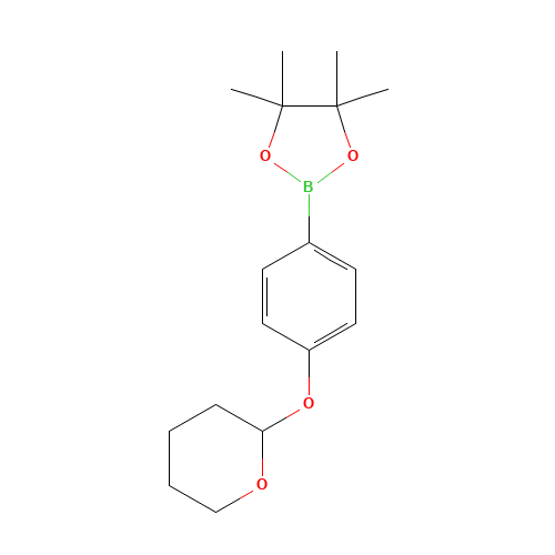 4-(tetrahydro-2H-pyran-2-yloxy)phenylboronic acid pinacol ester (CAS: 889865-38-7) - Related Chemical Product