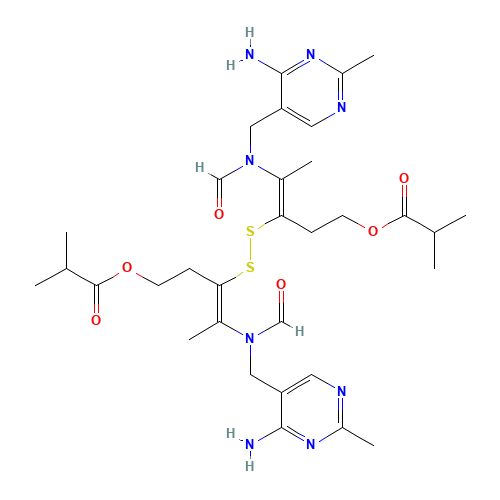 Bisibutiamine (CAS: 3286-46-2) - Chemical Structure and Molecular Formula 