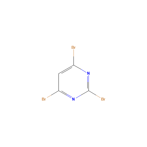 2,4,6-TRIBROMOPYRIMIDINE (CAS: 36847-11-7) - Chemical Structure and Molecular Formula 