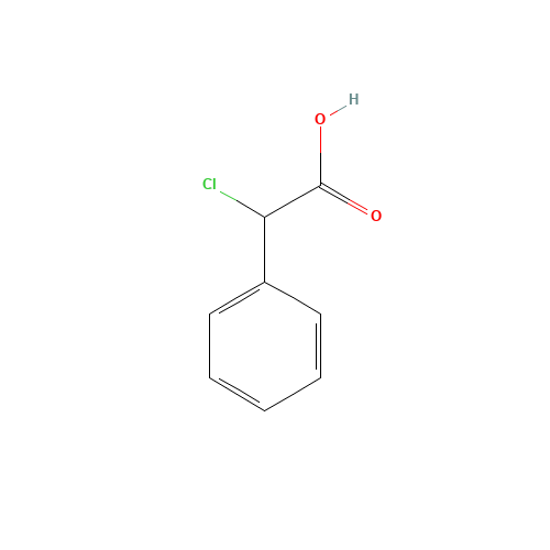 A-CHLOROPHENYLACETIC ACID (CAS: 4755-72-0) - Chemical Structure and Molecular Formula 