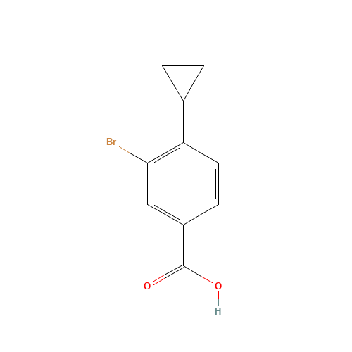 3-bromo-4-cyclopropylbenzoic acid (CAS: 1131622-50-8) - Related Chemical Product