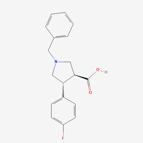 (3S,4R)-1-benzyl-4-(4-fluorophenyl)pyrrolidine-3-carboxylic acid (CAS: 80909-49-5) - Related Chemical Product