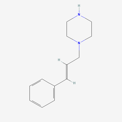 trans-1-Cinnamylpiperazine (CAS: 87179-40-6) - Chemical Structure and Molecular Formula 