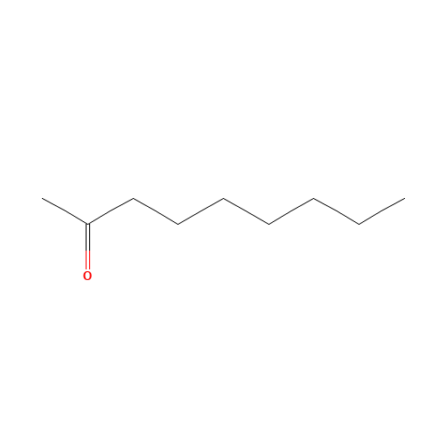 2-Nonanone (CAS: 821-55-6) - Chemical Structure and Molecular Formula 