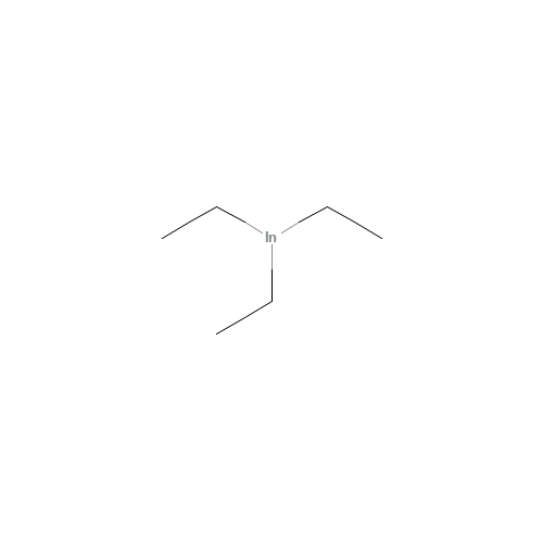 triethylindium (CAS: 923-34-2) - Chemical Structure and Molecular Formula 