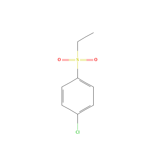 4-Chlorophenyl ethyl sulfone (CAS: 7205-80-3) - Chemical Structure and Molecular Formula 