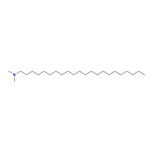 N,N-dimethyldocosylamine (CAS: 21542-96-1) - Chemical Structure and Molecular Formula 