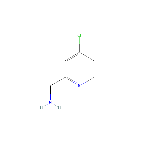 4-Chloro-2-pyridinemethanamine (CAS: 180748-30-5) - Chemical Structure and Molecular Formula 