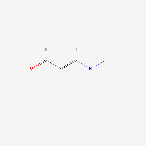 3-DIMETHYLAMINO-2-METHYL-2-PROPENAL (CAS: 19125-76-9) - Chemical Structure and Molecular Formula 