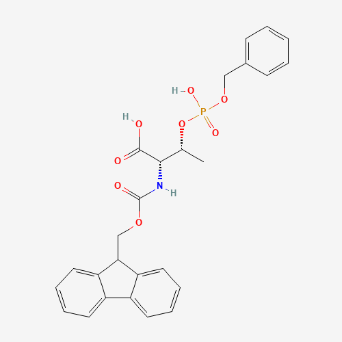 Fmoc-O-(benzylphospho)-L-threonine (CAS: 175291-56-2) - Chemical Structure and Molecular Formula 