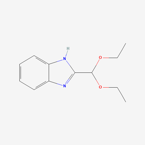 2-(diethoxymethyl)-1H-benzo[d]imidazole (CAS: 13109-82-5) - Chemical Structure and Molecular Formula 