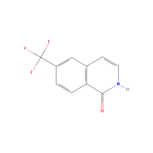 6-(Trifluoromethyl)isoquinolin-1(2H)-one (CAS: 1184916-59-3) - Chemical Structure and Molecular Formula 