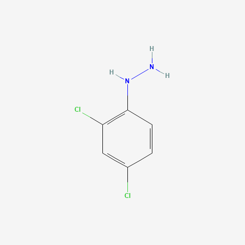 2,4-Dichlorophenylhydrazine (CAS: 13123-92-7) - Chemical Structure and Molecular Formula 
