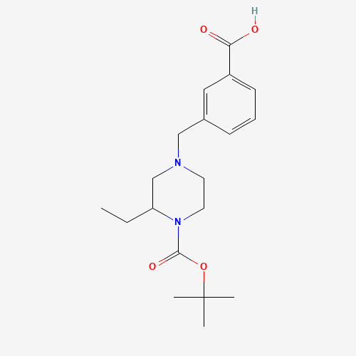 1-(3-carboxyphenylmethyl)-3-ethyl-4-Boc piperazine (CAS: 1131622-98-4) - Related Chemical Product